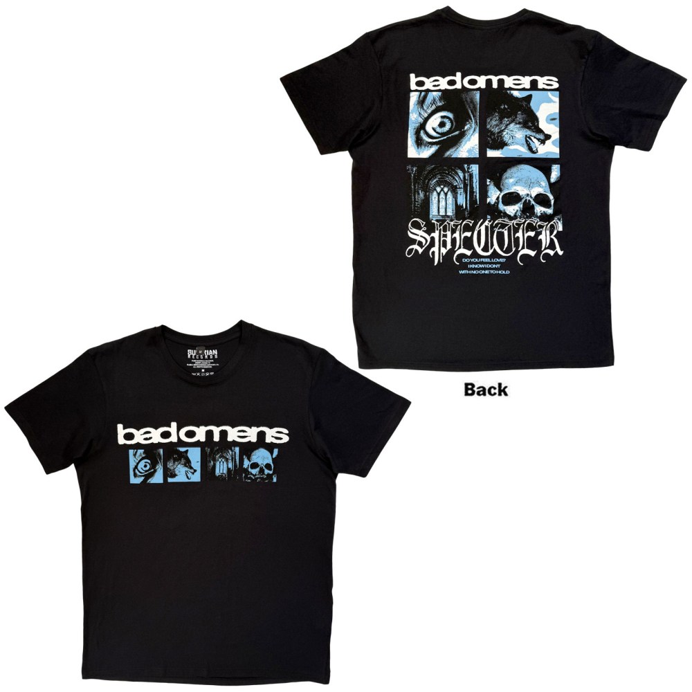 Bad Omens - Specter Collage Heren Tshirt - Zwart